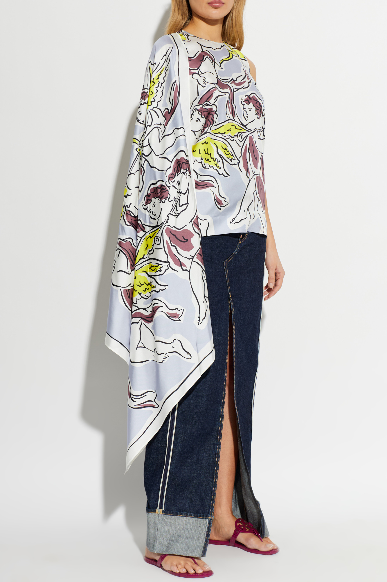Tory Burch Silk top with scarf | Women's | Vitkac
